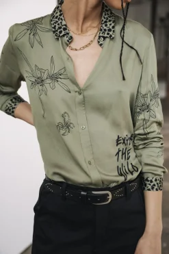 Tops & Shirts*Freeman T. Porter Katy Sahara Trip deeplichengreen