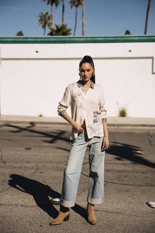 Tops & Shirts*Freeman T. Porter Katy Sahara Trip pearledivory