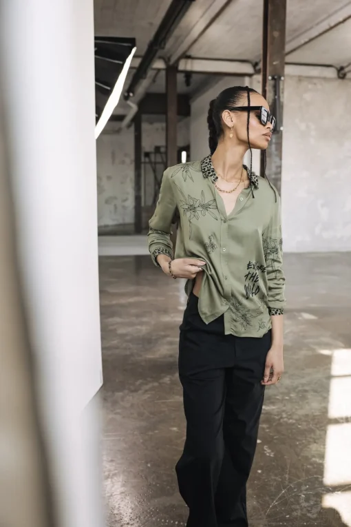 Tops & Shirts*Freeman T. Porter Katy Sahara Trip deeplichengreen