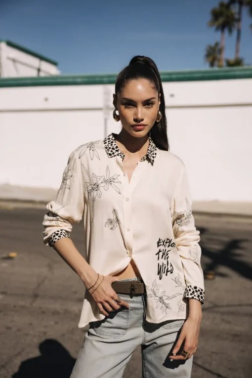 Tops & Shirts*Freeman T. Porter Katy Sahara Trip pearledivory