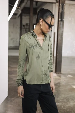 Tops & Shirts*Freeman T. Porter Katy Sahara Trip deeplichengreen
