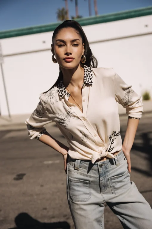 Tops & Shirts*Freeman T. Porter Katy Sahara Trip pearledivory