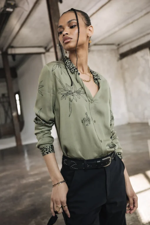Tops & Shirts*Freeman T. Porter Katy Sahara Trip deeplichengreen