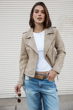 Jackets & Blazers*Freeman T. Porter Kristen Daim dirtybeige