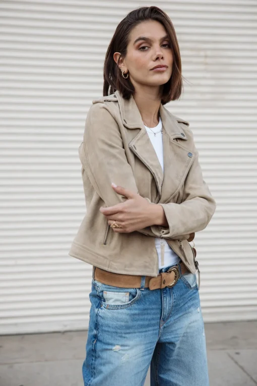 Jackets & Blazers*Freeman T. Porter Kristen Daim dirtybeige