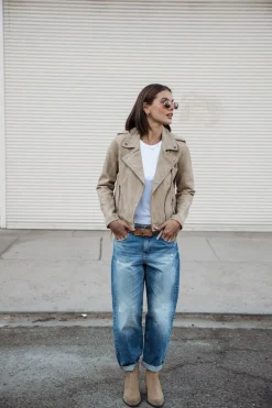 Jackets & Blazers*Freeman T. Porter Kristen Daim dirtybeige