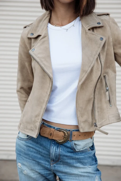 Jackets & Blazers*Freeman T. Porter Kristen Daim dirtybeige