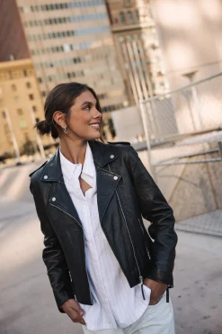 Jackets & Blazers*Freeman T. Porter Kristen Leather black