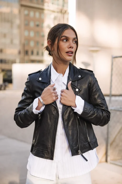 Jackets & Blazers*Freeman T. Porter Kristen Leather black