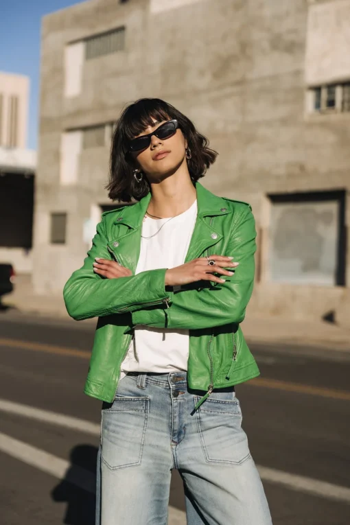 Jackets & Blazers*Freeman T. Porter Kristen Leather killygreen