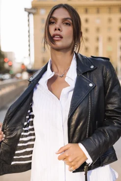 Jackets & Blazers*Freeman T. Porter Kristen Leather black
