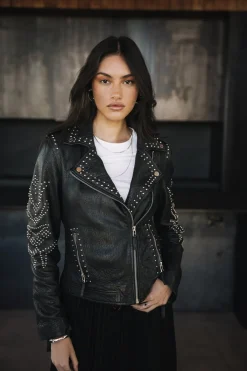 Jackets & Blazers*Freeman T. Porter Kristen Leather Claws anthra