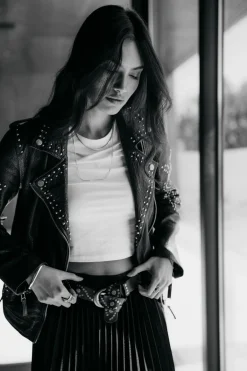 Jackets & Blazers*Freeman T. Porter Kristen Leather Claws anthra