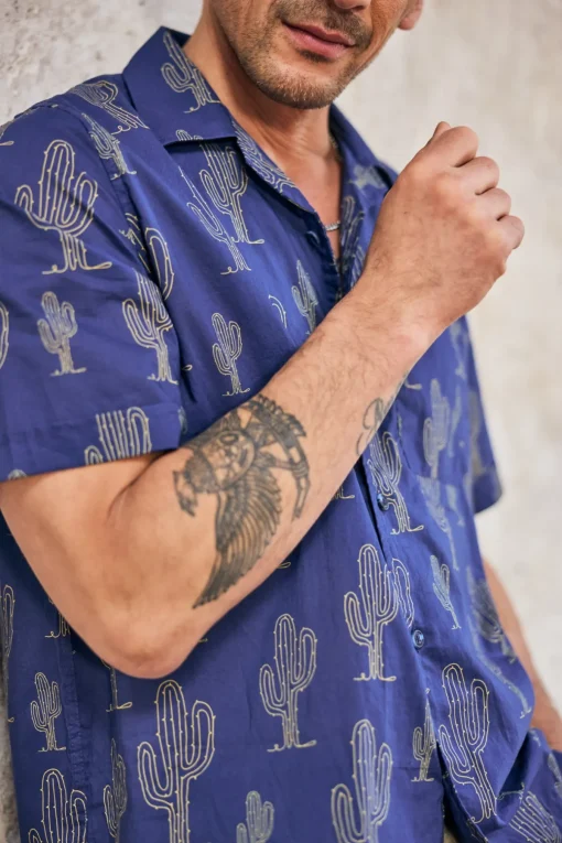 Shirts*Freeman T. Porter Kyan Cactus navy
