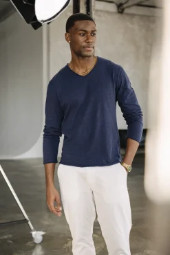 T-Shirts & Polos*Freeman T. Porter Leandro Kansas navalblue