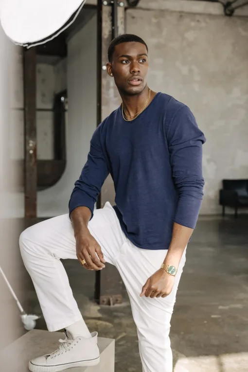 T-Shirts & Polos*Freeman T. Porter Leandro Kansas navalblue