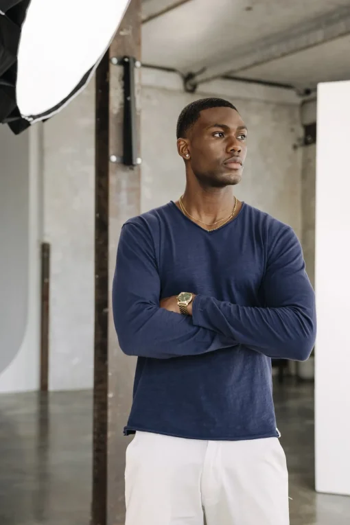 T-Shirts & Polos*Freeman T. Porter Leandro Kansas navalblue