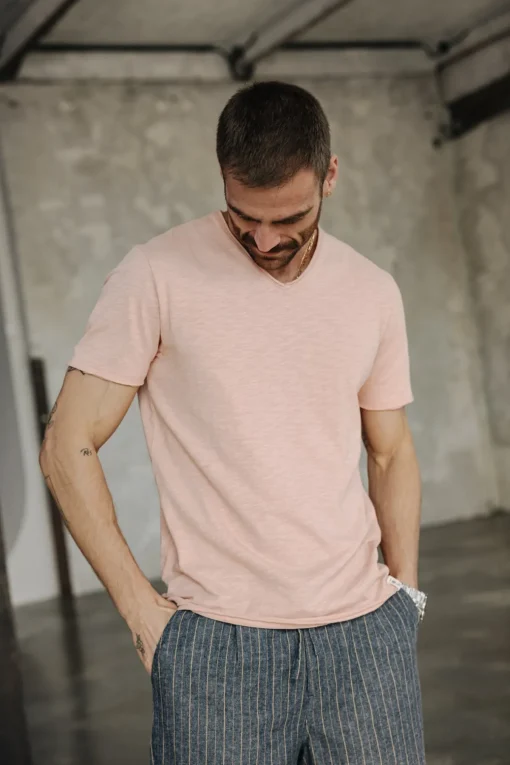 T-Shirts & Polos*Freeman T. Porter Leandro Kansas dustypink
