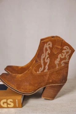 Shoes*Freeman T. Porter Luana Suede Embro cognac