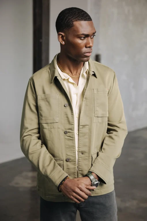 Jackets & Overshirts*Freeman T. Porter Luck Epic deeplichengreen