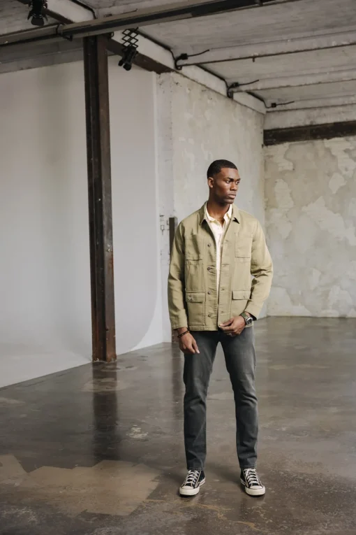 Jackets & Overshirts*Freeman T. Porter Luck Epic deeplichengreen