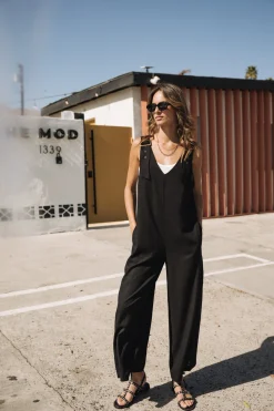 Overalls & Dungarees*Freeman T. Porter Mariam Plain Linen black