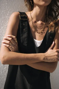 Overalls & Dungarees*Freeman T. Porter Mariam Plain Linen black