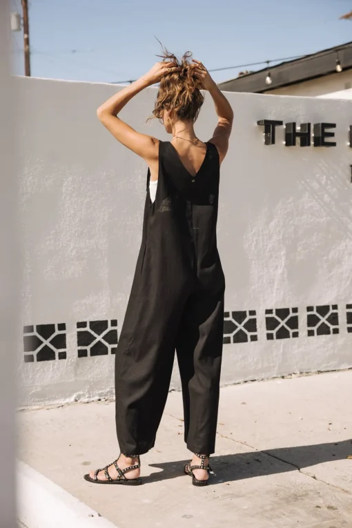 Overalls & Dungarees*Freeman T. Porter Mariam Plain Linen black