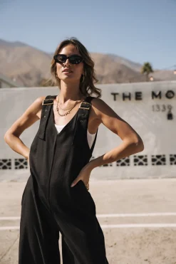 Overalls & Dungarees*Freeman T. Porter Mariam Plain Linen black