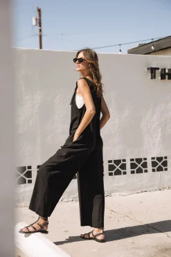 Overalls & Dungarees*Freeman T. Porter Mariam Plain Linen black