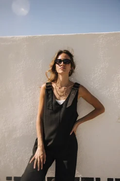 Overalls & Dungarees*Freeman T. Porter Mariam Plain Linen black