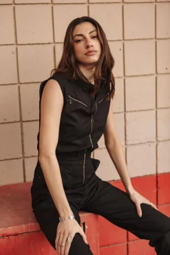 Overalls & Dungarees*Freeman T. Porter Martha Calvi black