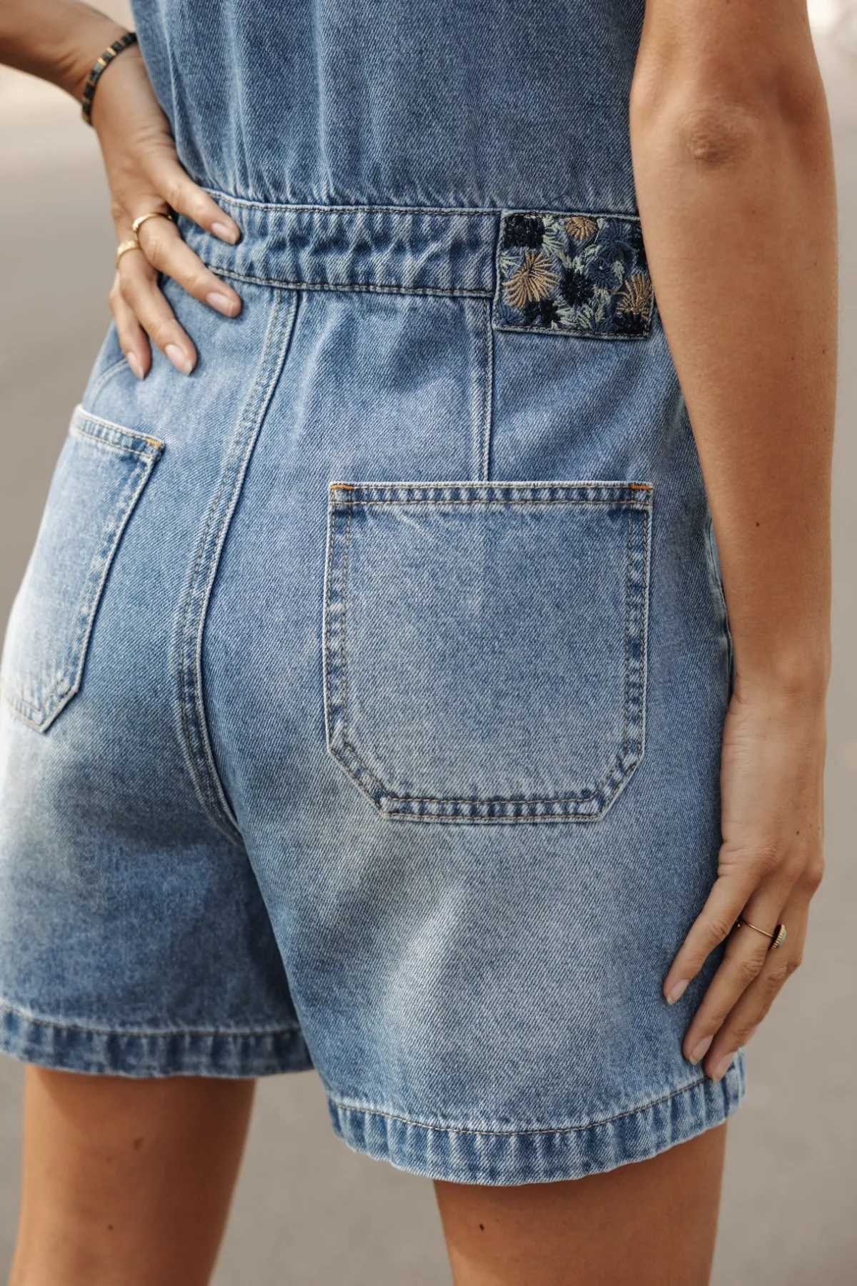 Overalls & Dungarees*Freeman T. Porter Martha Short Denim jaori