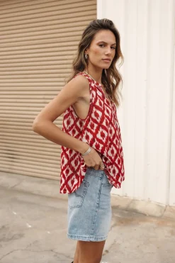 Tops & Shirts*Freeman T. Porter Nell Hippita salsa