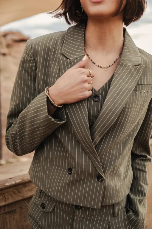 Jackets & Blazers*Freeman T. Porter Oceane Corsaire olivine