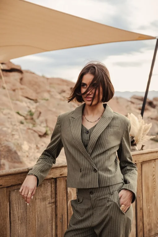 Jackets & Blazers*Freeman T. Porter Oceane Corsaire olivine
