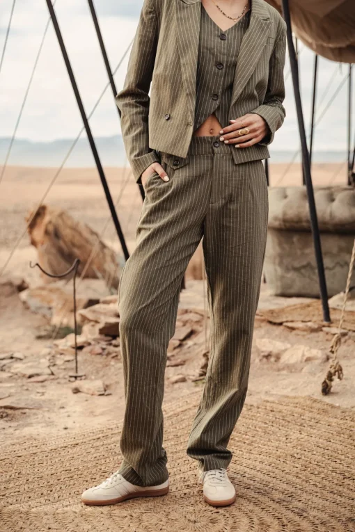 Jackets & Blazers*Freeman T. Porter Oceane Corsaire olivine