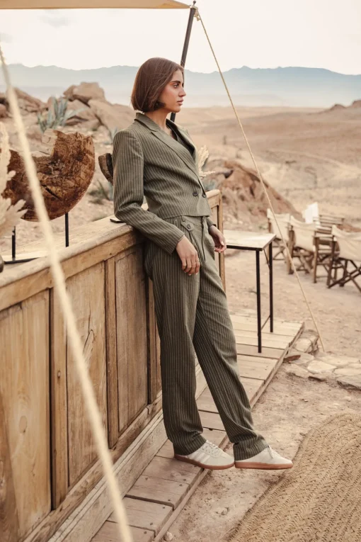 Jackets & Blazers*Freeman T. Porter Oceane Corsaire olivine