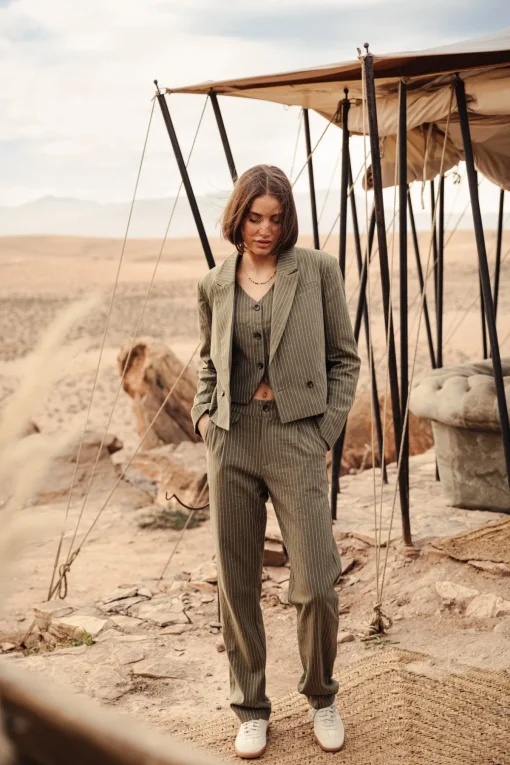 Jackets & Blazers*Freeman T. Porter Oceane Corsaire olivine