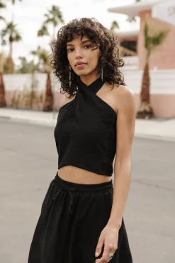 Tops & Shirts*Freeman T. Porter Olivia Plain Tropical black