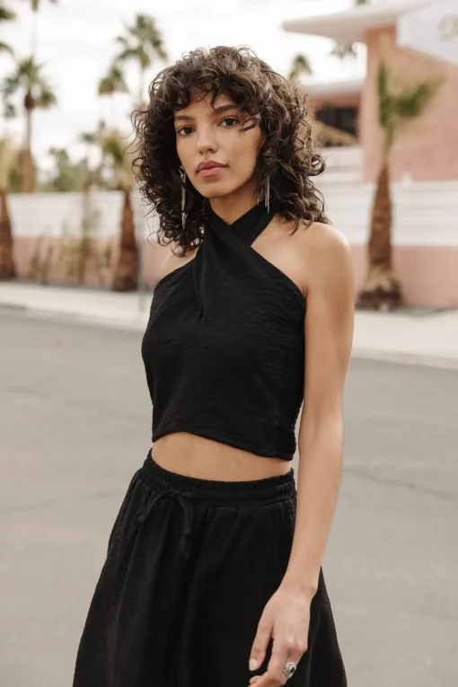 Tops & Shirts*Freeman T. Porter Olivia Plain Tropical black