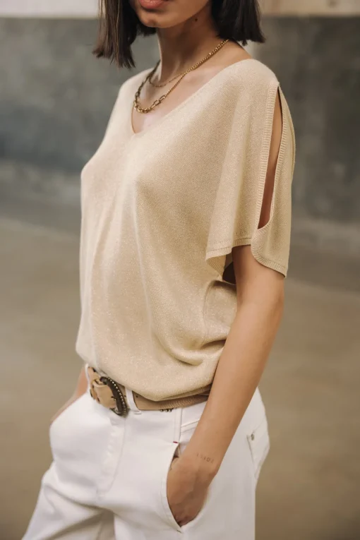 Mesh*Freeman T. Porter Paige lurex lightgold
