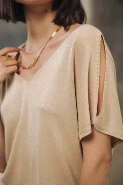Mesh*Freeman T. Porter Paige lurex lightgold