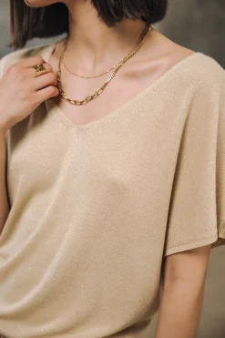 Mesh*Freeman T. Porter Paige lurex lightgold