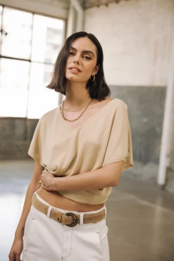 Mesh*Freeman T. Porter Paige lurex lightgold