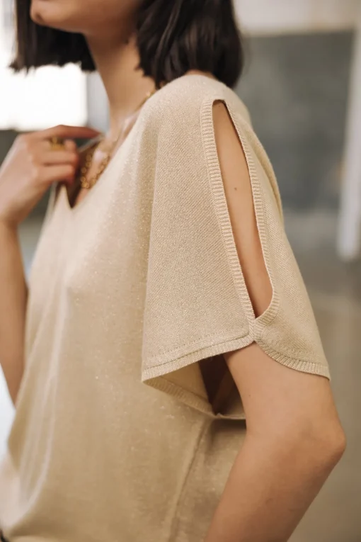 Mesh*Freeman T. Porter Paige lurex lightgold