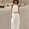 Large | High Waist*Freeman T. Porter Paolina Natural egret