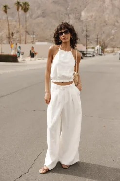Large | High Waist*Freeman T. Porter Paolina Natural egret