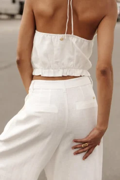 Large | High Waist*Freeman T. Porter Paolina Natural egret