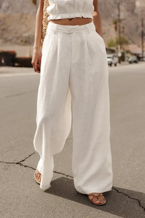 Large | High Waist*Freeman T. Porter Paolina Natural egret